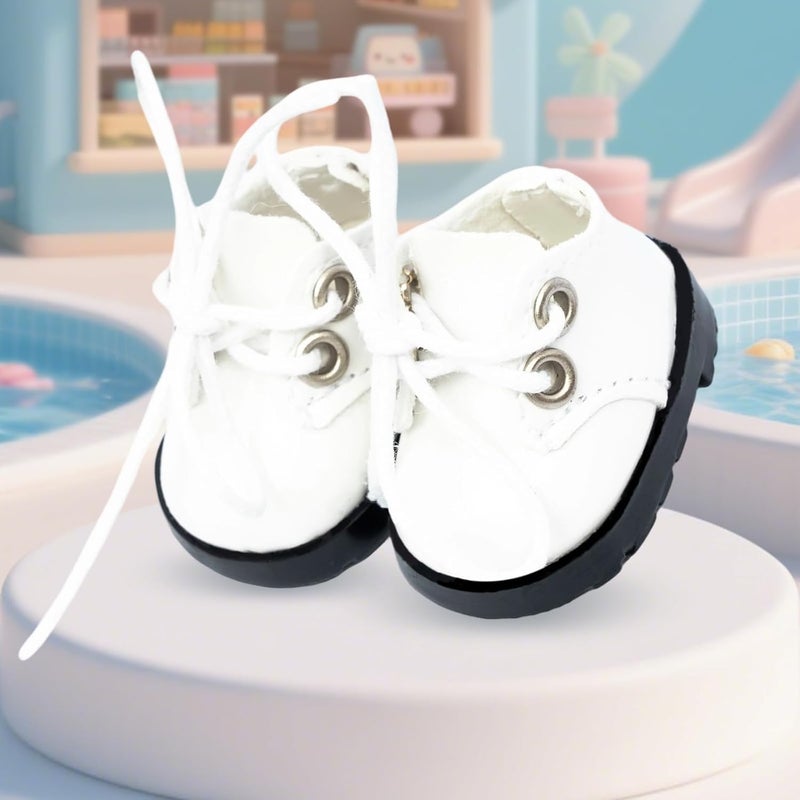 KIYEREE Store Shoes for Lububu(NO Doll),2025 Mini Shoes for Lububu Doll Accessories,Doll Shoes for Lububu Dress Up,Accessories for Lububu(White) - Image 5